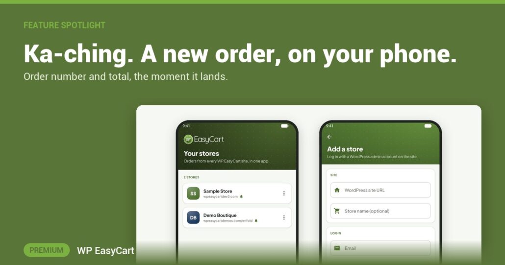 Ka-ching. A new order, on your phone.