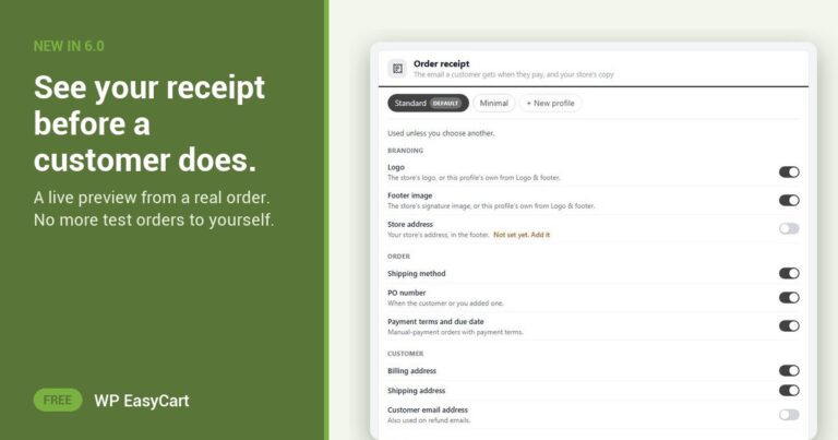 See your receipt before a customer does.