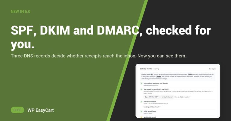 SPF, DKIM and DMARC, checked for you.