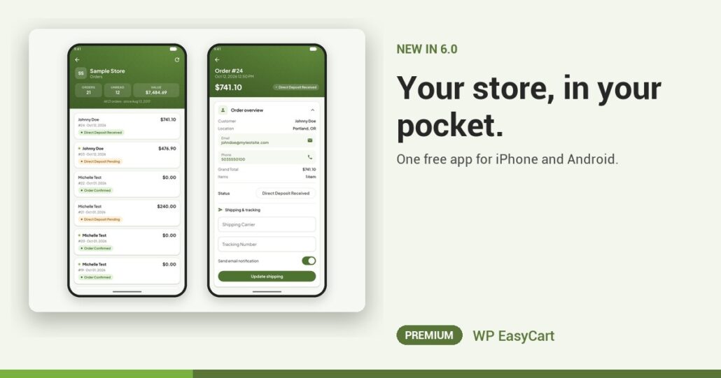 Your store, in your pocket.