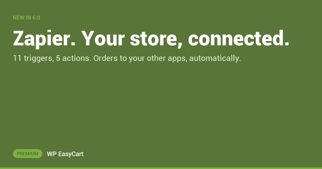 Zapier. Your store, connected.